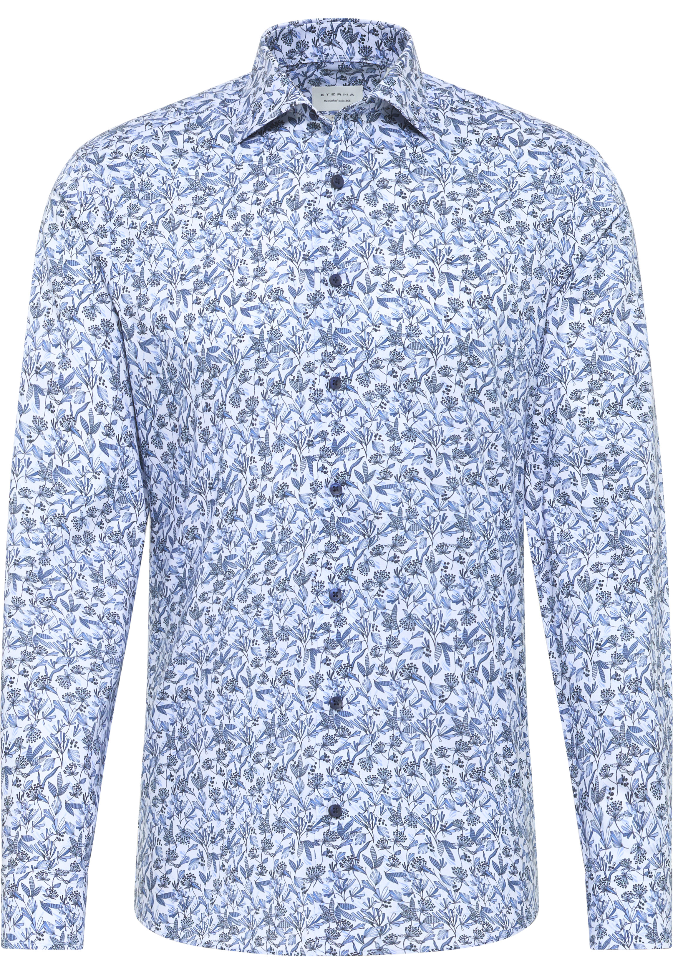 SLIM FIT Overhemd in blauw gedrukt