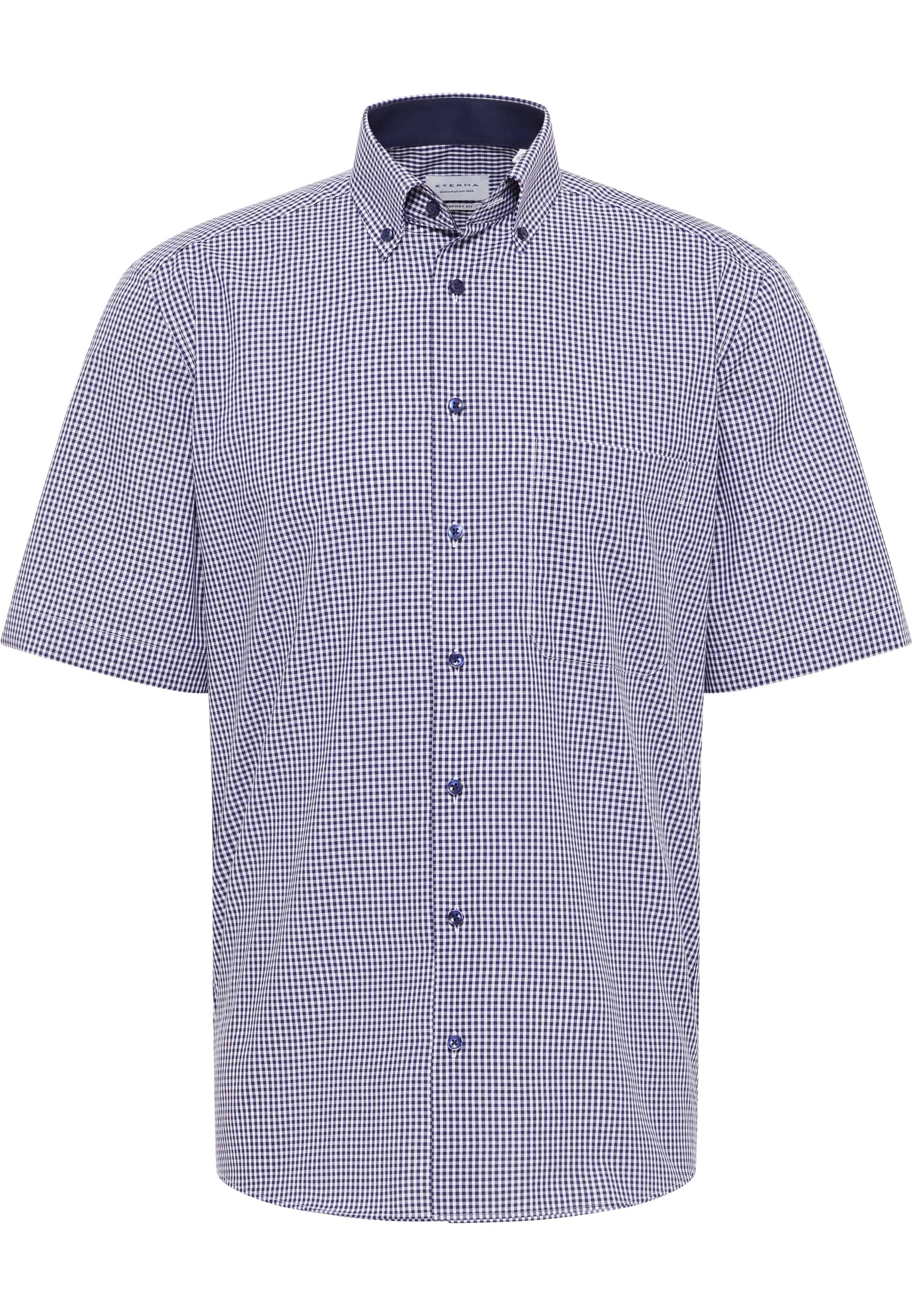 COMFORT FIT Shirt in navy checkered