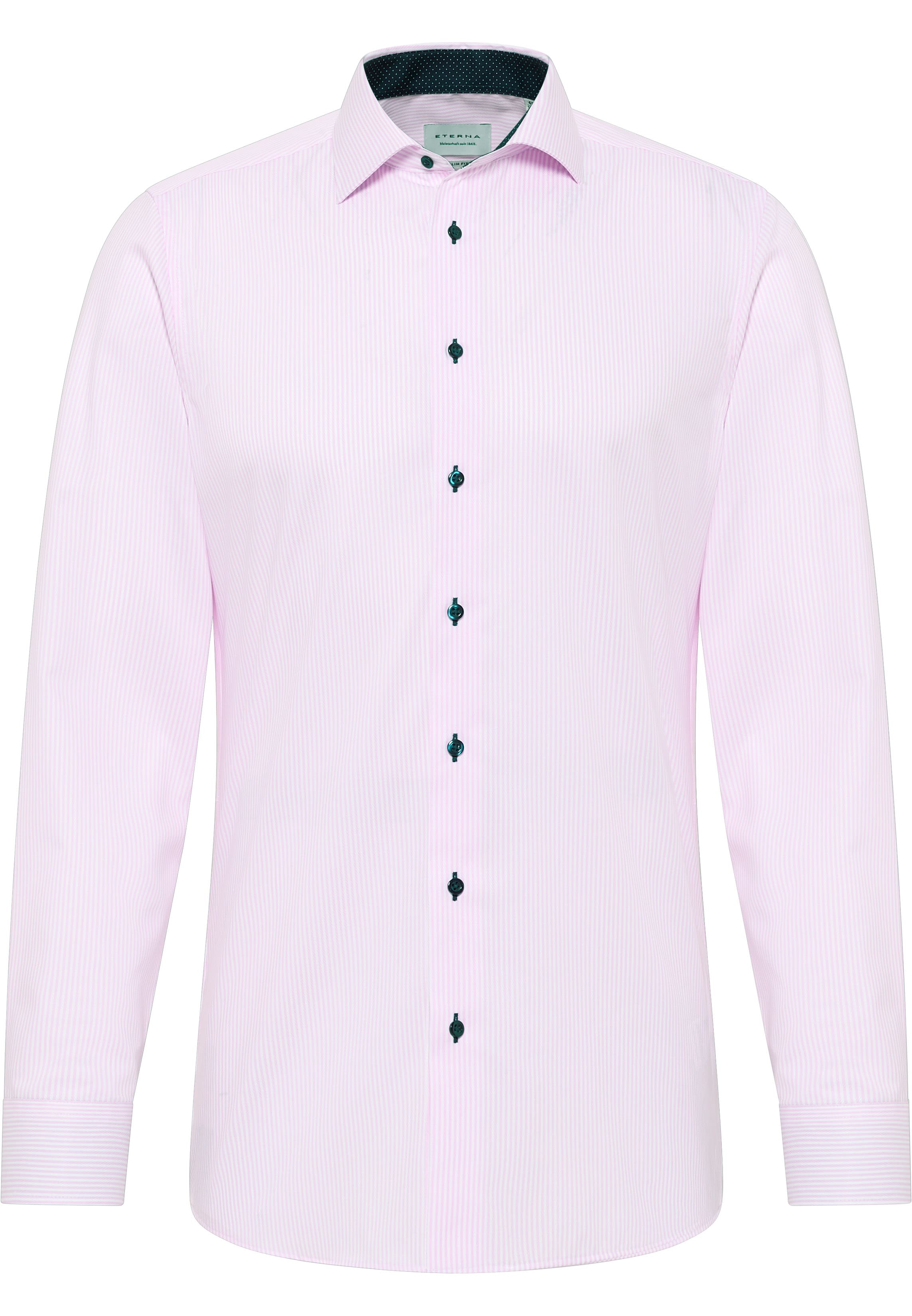 SLIM FIT Overhemd in roze gestreept