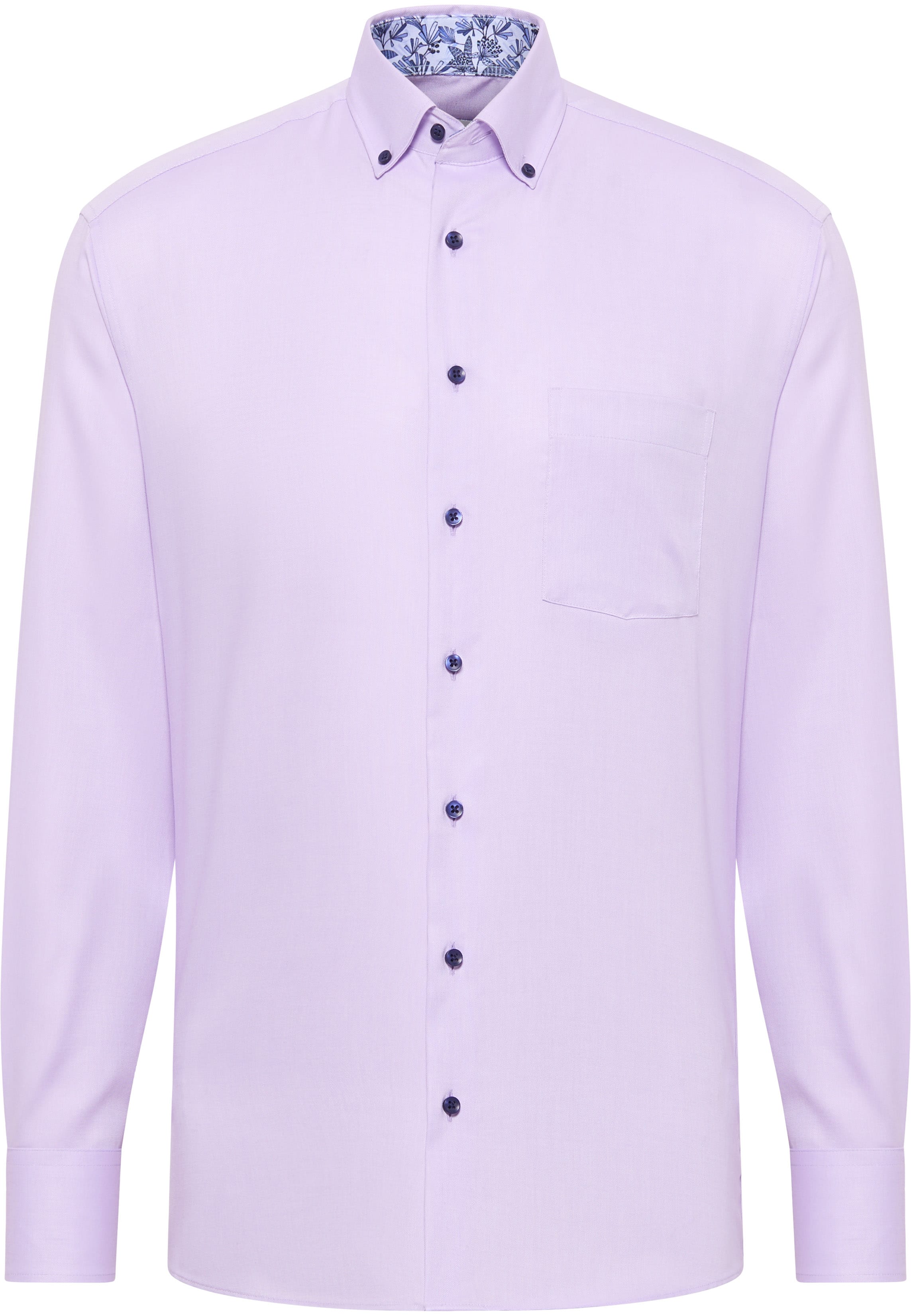 MODERN FIT Shirt in lavender plain