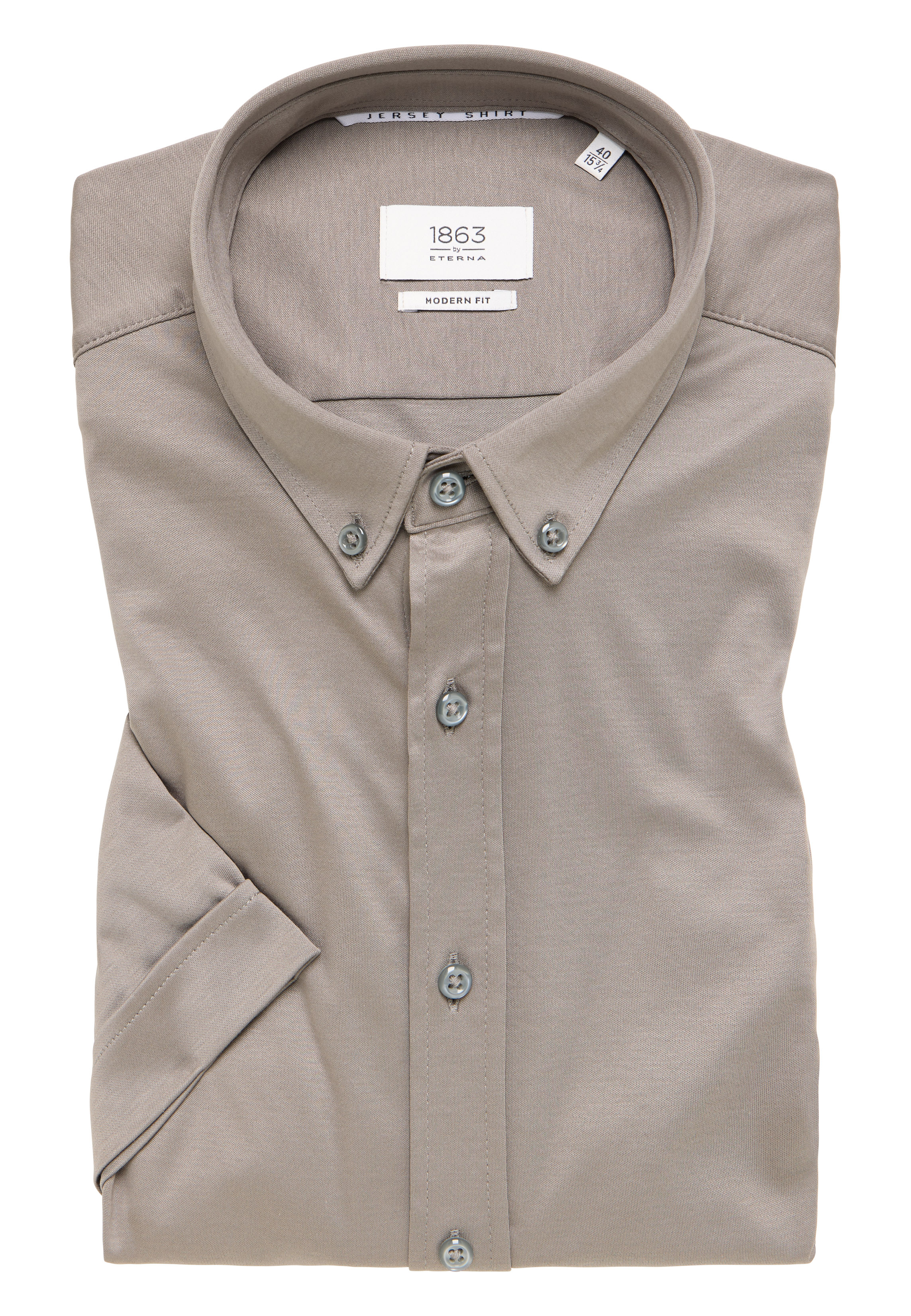 MODERN FIT Shirt in light grey plain
