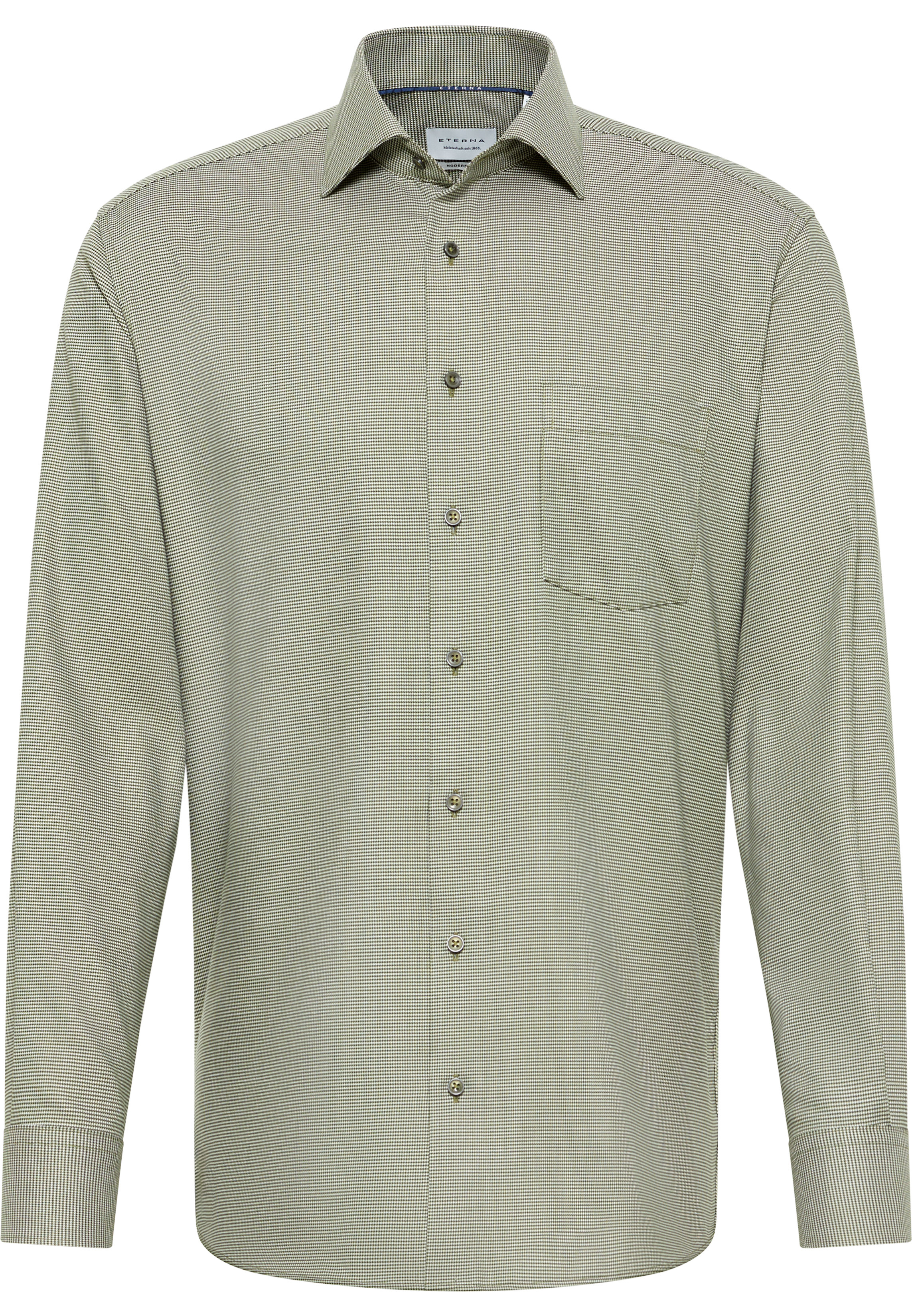 MODERN FIT Shirt in green structured