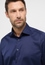 COMFORT FIT Luxury Shirt in dunkelblau unifarben