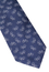 Cravate Bleu marine estampé