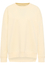 Knitted jumper in yellow plain