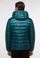 Quilted jacket in blue plain