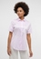 Cover Shirt Bluse in rosa unifarben