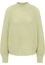 Knitted jumper in yellow plain