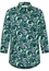 shirt-blouse in green printed