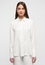 Viscose Shirt Bluse in off-white unifarben