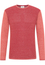 Knitted jumper in red structured