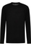 Knitted jumper in black plain