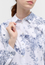 Oxford Shirt Blouse in navy printed