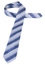 Cravate bleu gris rayé