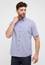 COMFORT FIT Shirt in medium blue checkered