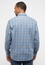 COMFORT FIT Shirt in smoke blue checkered