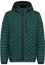 Quilted jacket in emerald plain