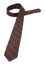 Cravate marron à carreaux