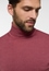 Knitted jumper in wine red plain