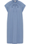 Shirt dress in blue-gray plain