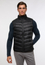Quilted gilet in black plain