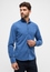 SLIM FIT Shirt in smoke blue plain