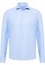 SLIM FIT Linen Shirt in azurblau unifarben