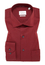 COMFORT FIT Cover Shirt in dark red plain