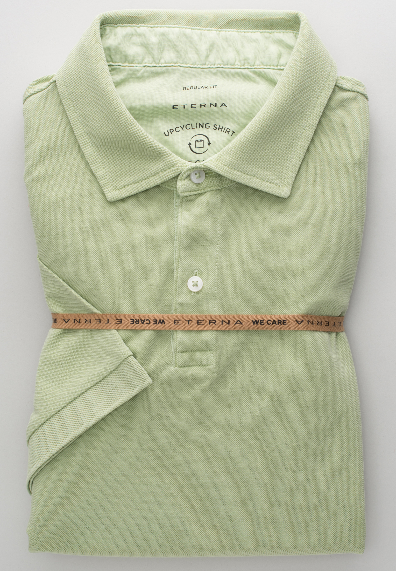 Polo short green FIT green | shirt | plain 1SP00087-04-02-M-1/2 in | | light MODERN M sleeve light