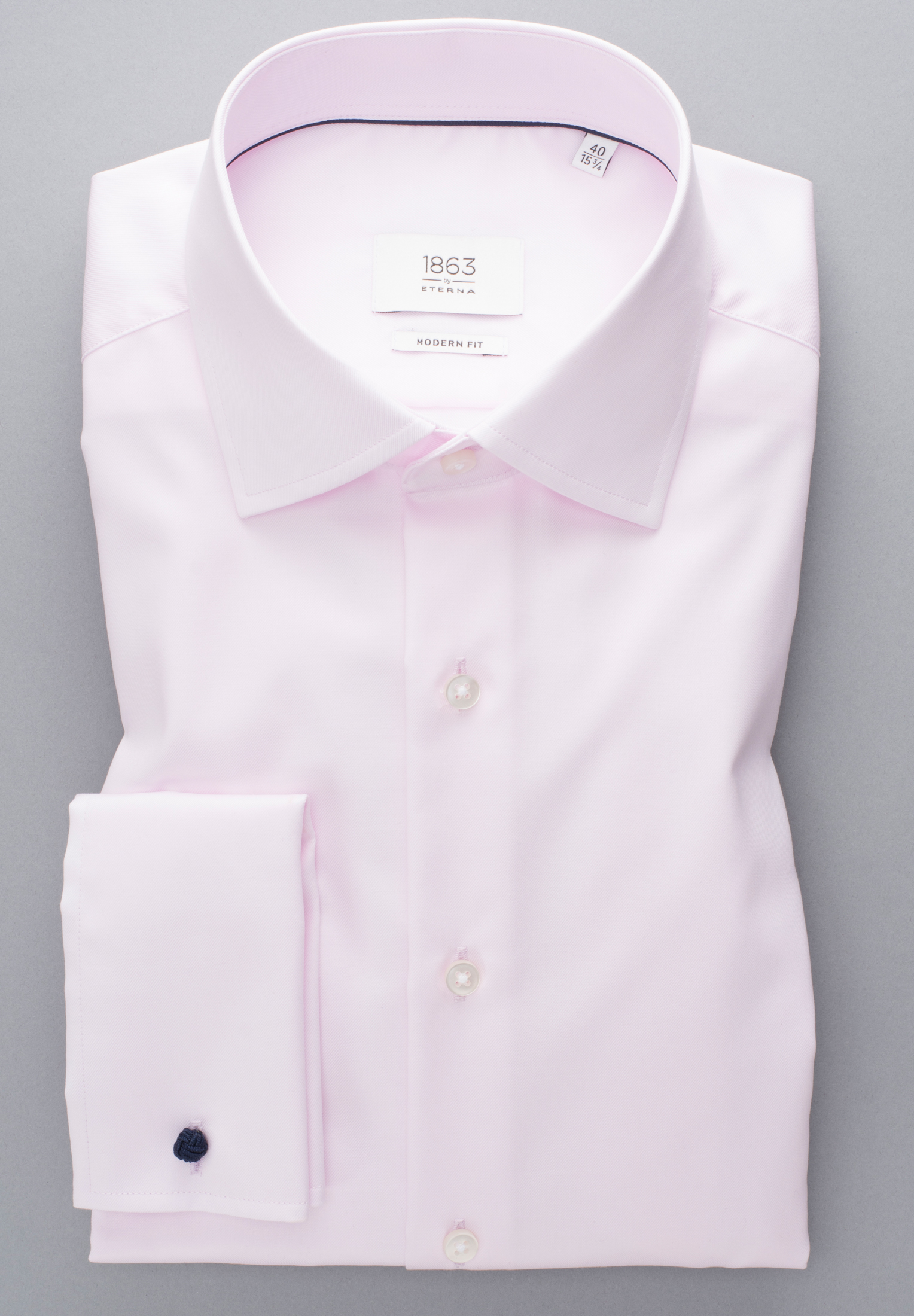 MODERN FIT Luxury Shirt in rose plain | rose | 46 | long sleeve |  1SH12094-15-11-46-1/1
